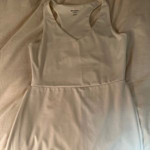 Reformation || Naomi Ecomove Active Dress Cutouts White L NWT